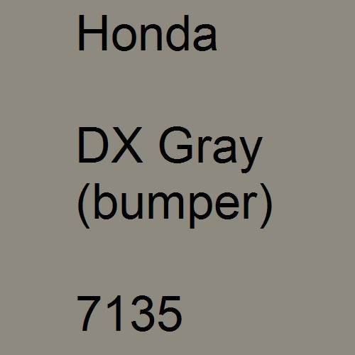 Honda, DX Gray (bumper), 7135.